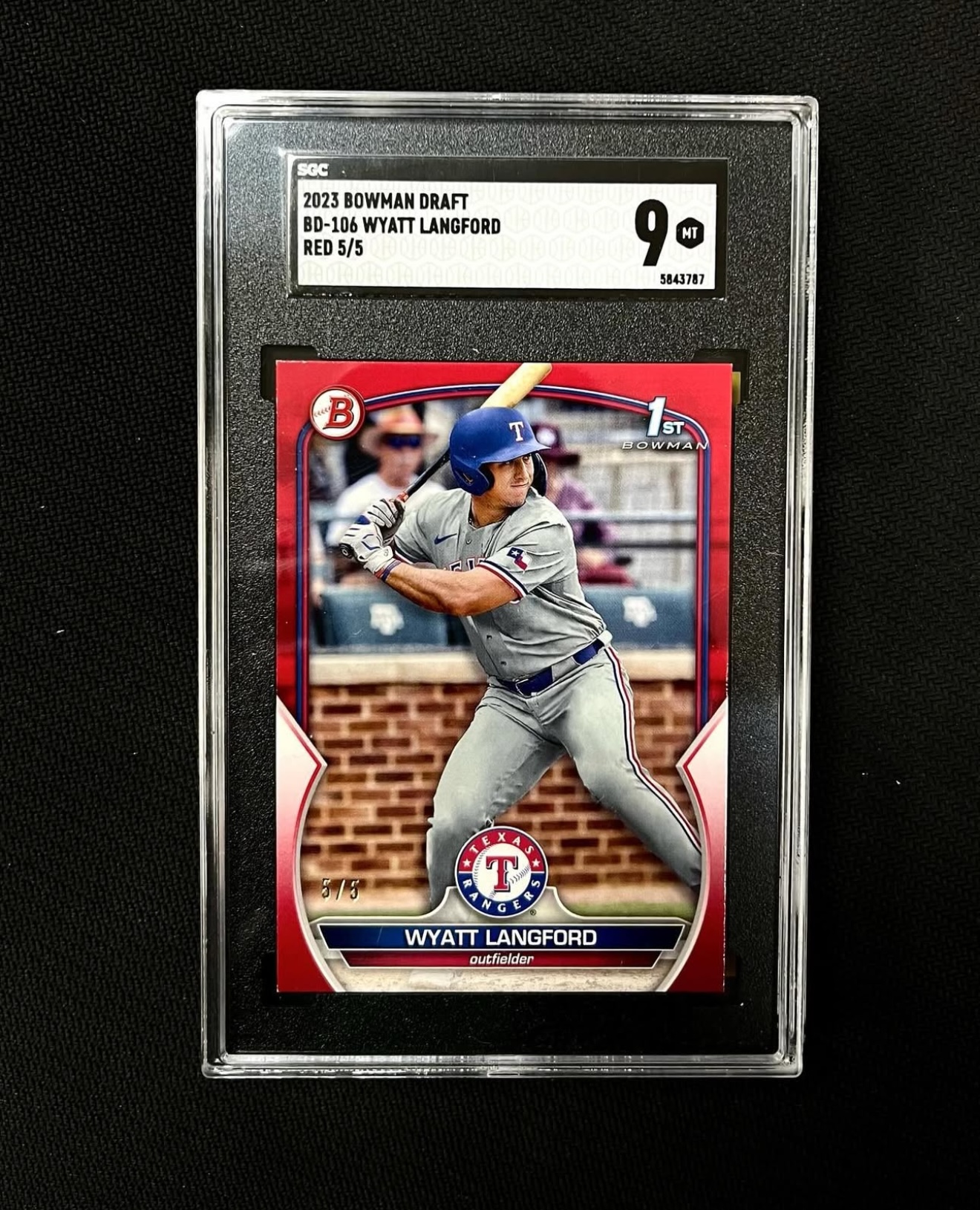 Wyatt Langford 2023 Bowman Draft